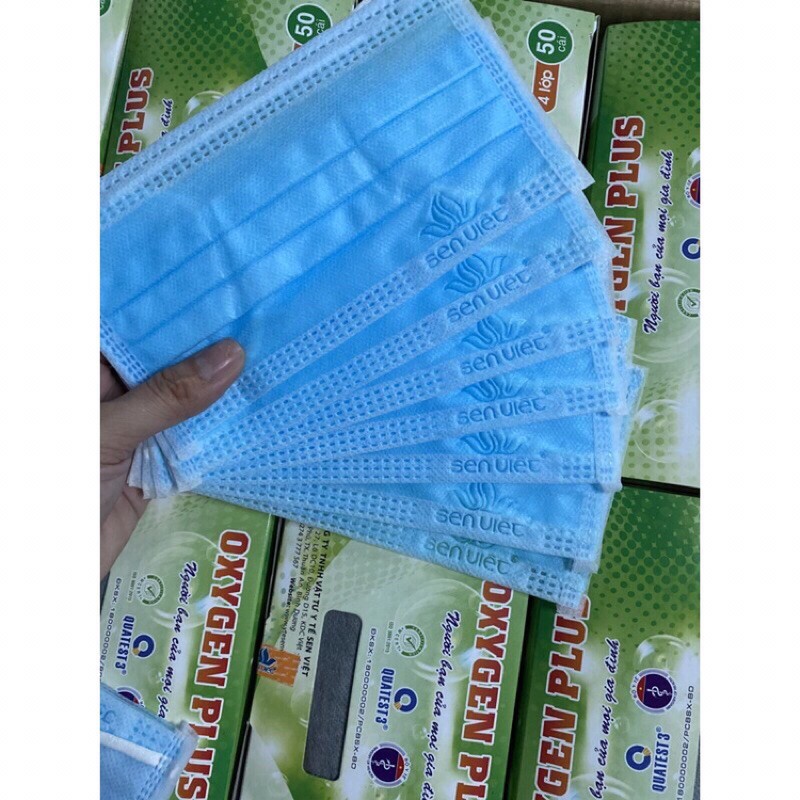 khẩu trang y tế SEN VIỆT 4 lớp kháng khuẩn | BigBuy360 - bigbuy360.vn