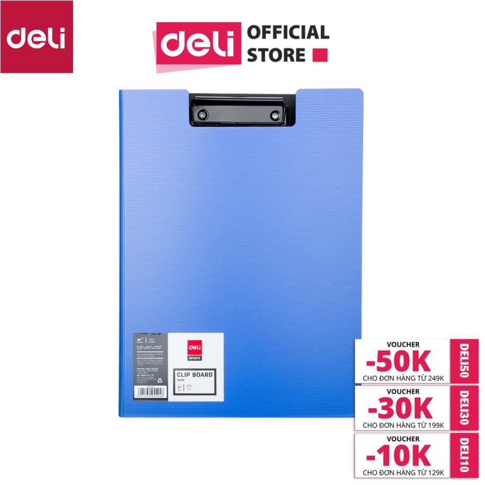 Trình ký A4 Deli - Xanh da trời - bìa PP - 1 Cái - W5545 [Deli]