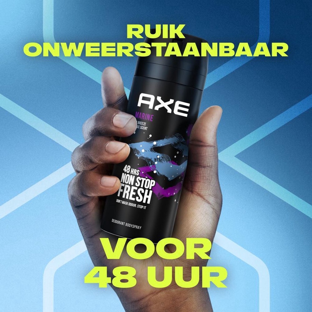 Xịt Khử Mùi Nam AXE Marine 48H Non Stop Fresh 150ml