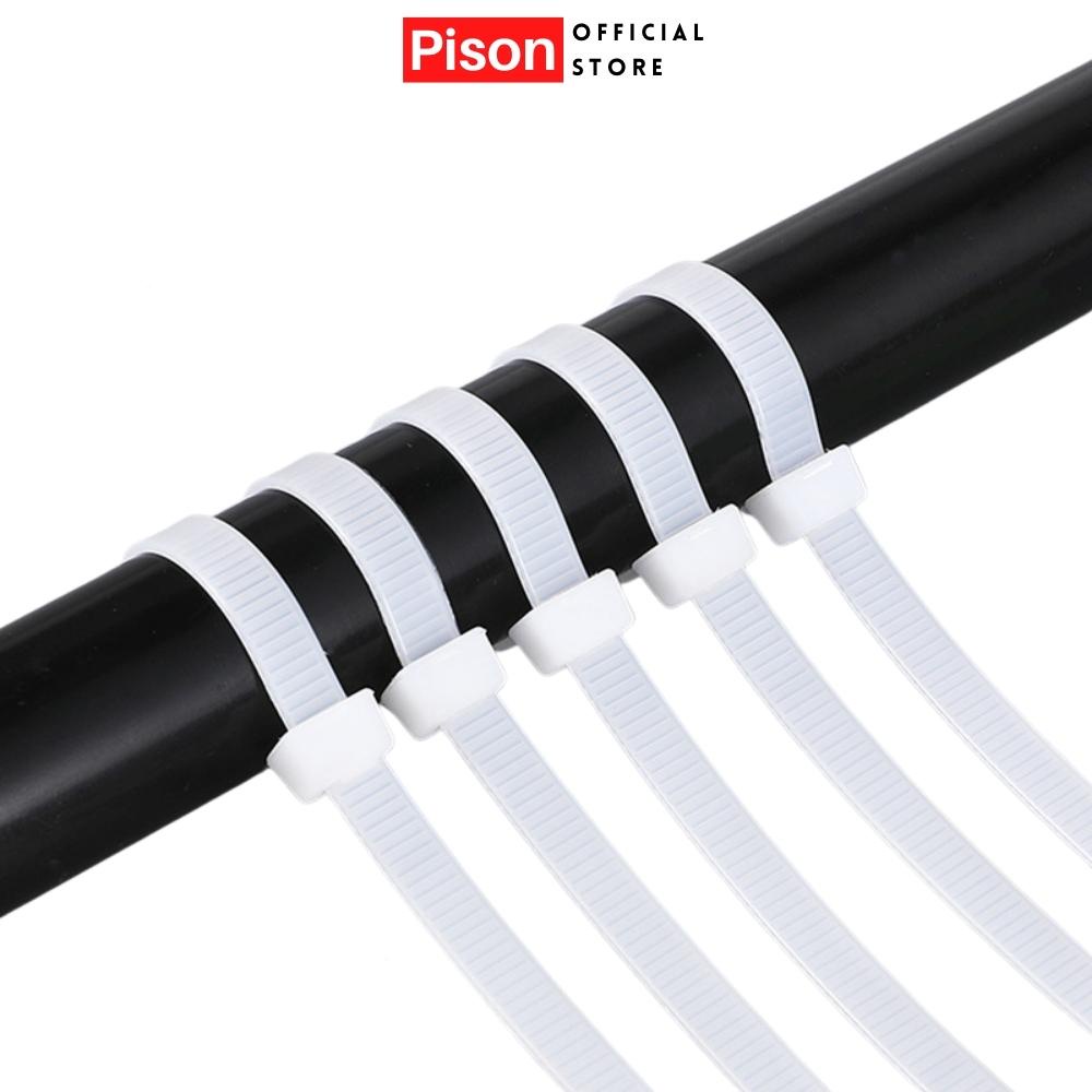 Túi dây rút tự khóa Pison màu đen trắng - 01 bộ