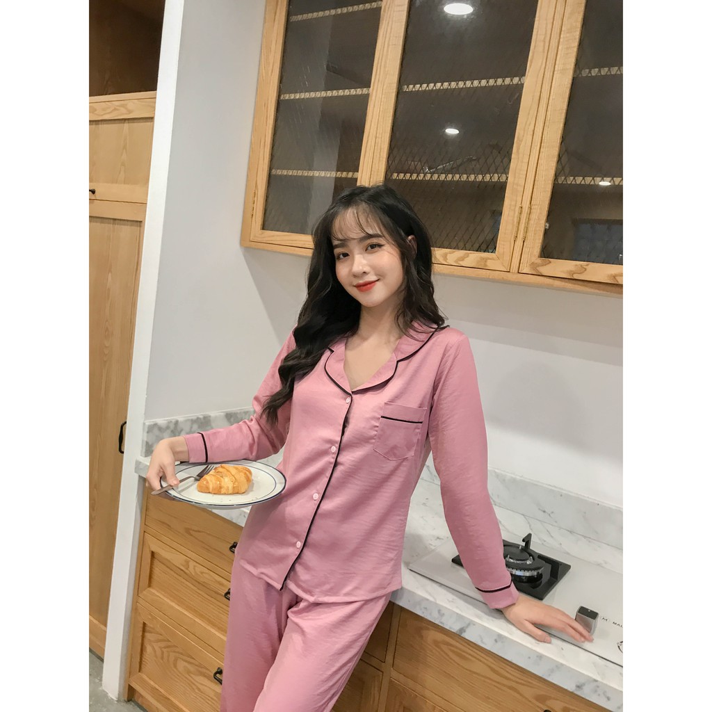 Bộ ngủ pijama lụa nhung cao cấp