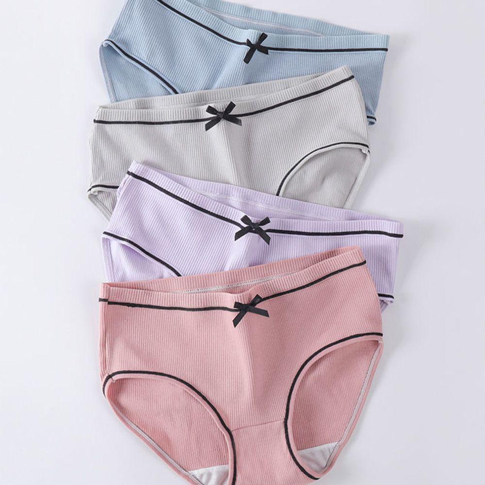 1 Quần Lót Lưng Vừa Không Đường May Thoáng Khí Thời Trang Cho Nữ
