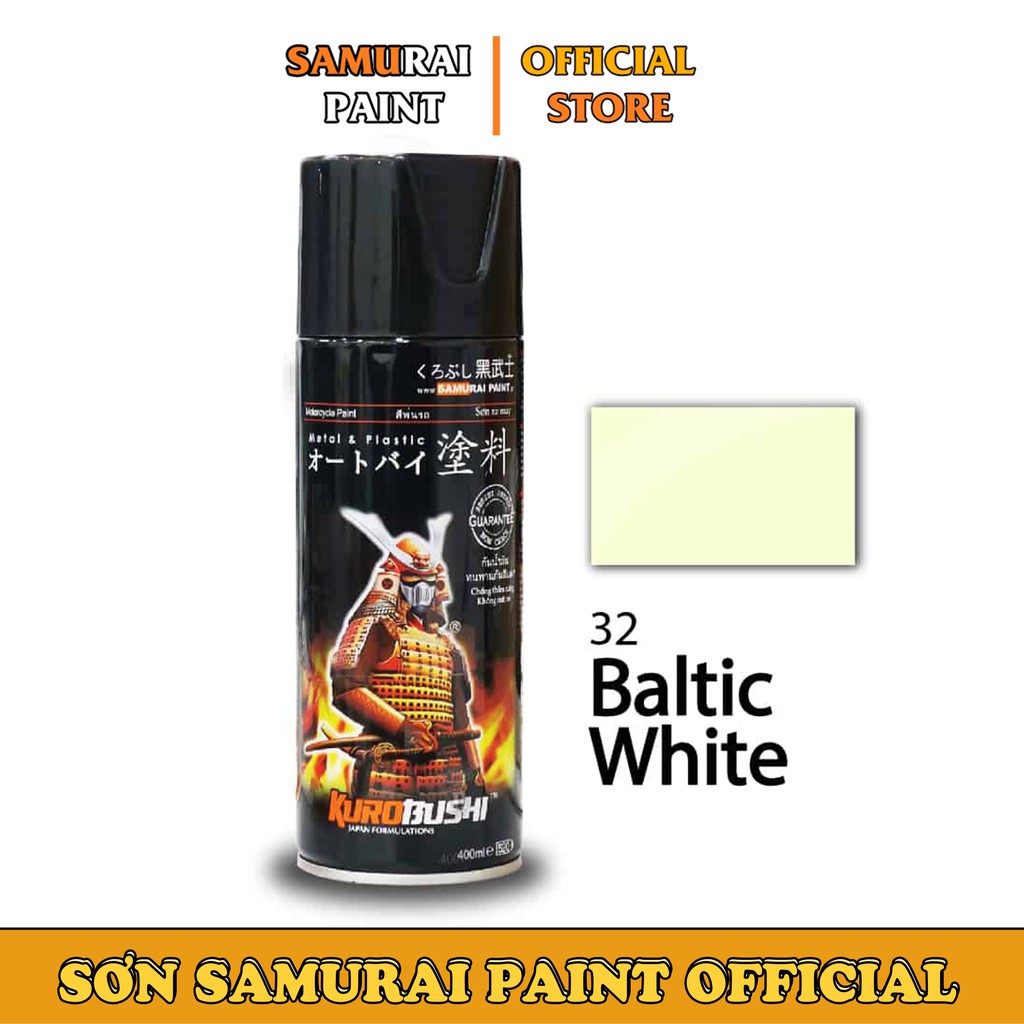 Chai Xịt Sơn Samurai 32 Chính Hãng Màu Trắng Baltic