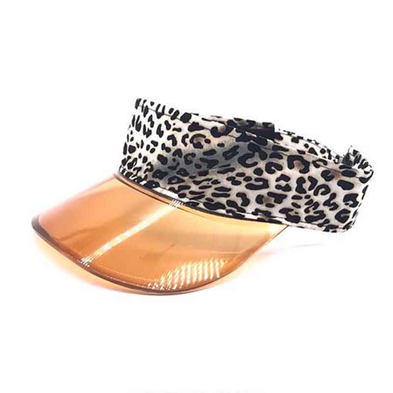 Wide-brimmed Leopard-patterned Top Hat for Women