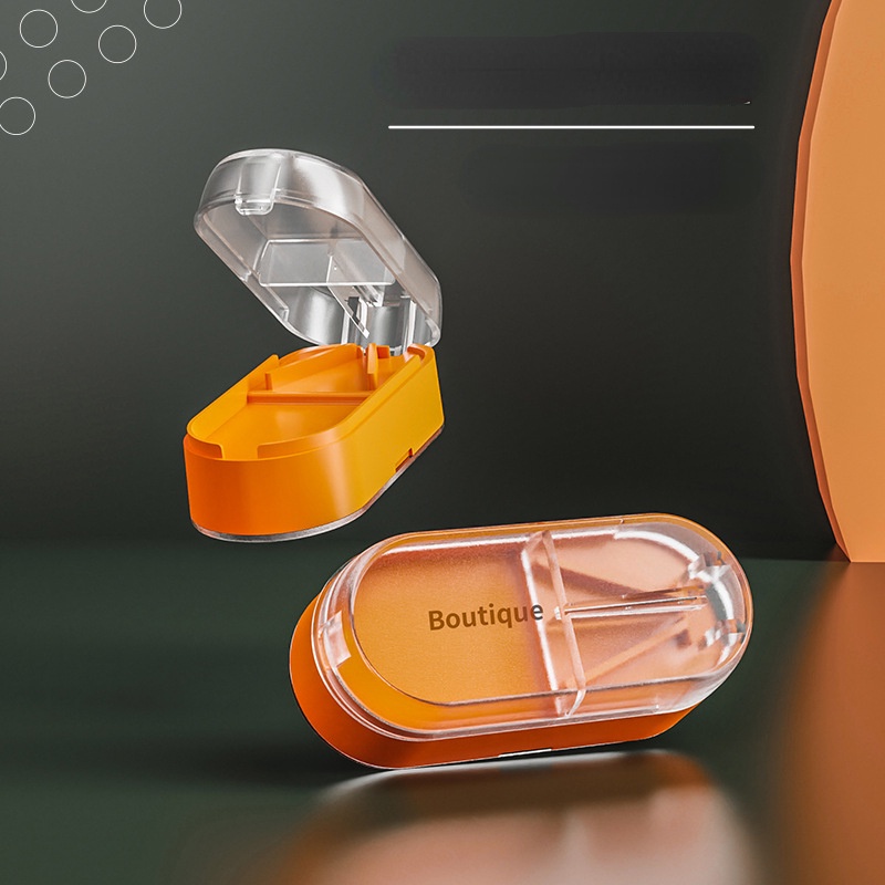 Hộp Đựng Thuốc Cỡ Nhỏ Trong Suốt Chia Ngăn Tiện Dụng Cho Gia Đình