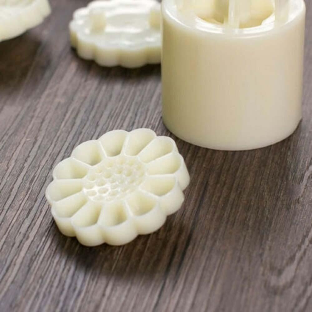 Bộ Khuôn Làm Bánh Trung Thu 1 / 6 Con Dấu Hình Hoa Phong Cách Trung Quốc DIY