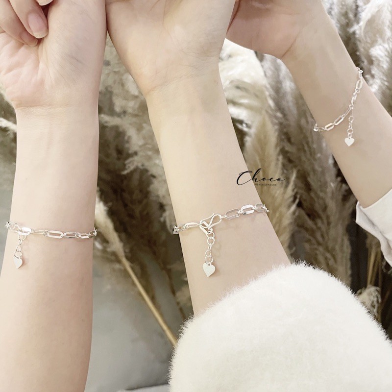 Vòng tay xích bạc Choco Jewelry