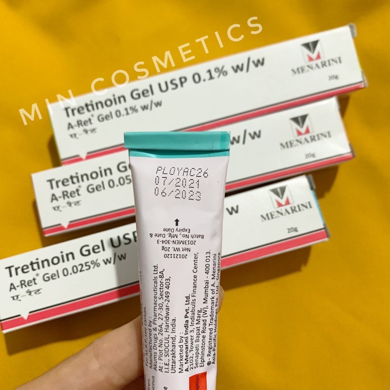 Tretinoin Aret gel 0.1%, 0.05%, 0.025%- Tre Ấn giúp giảm mụn chống lão hóa