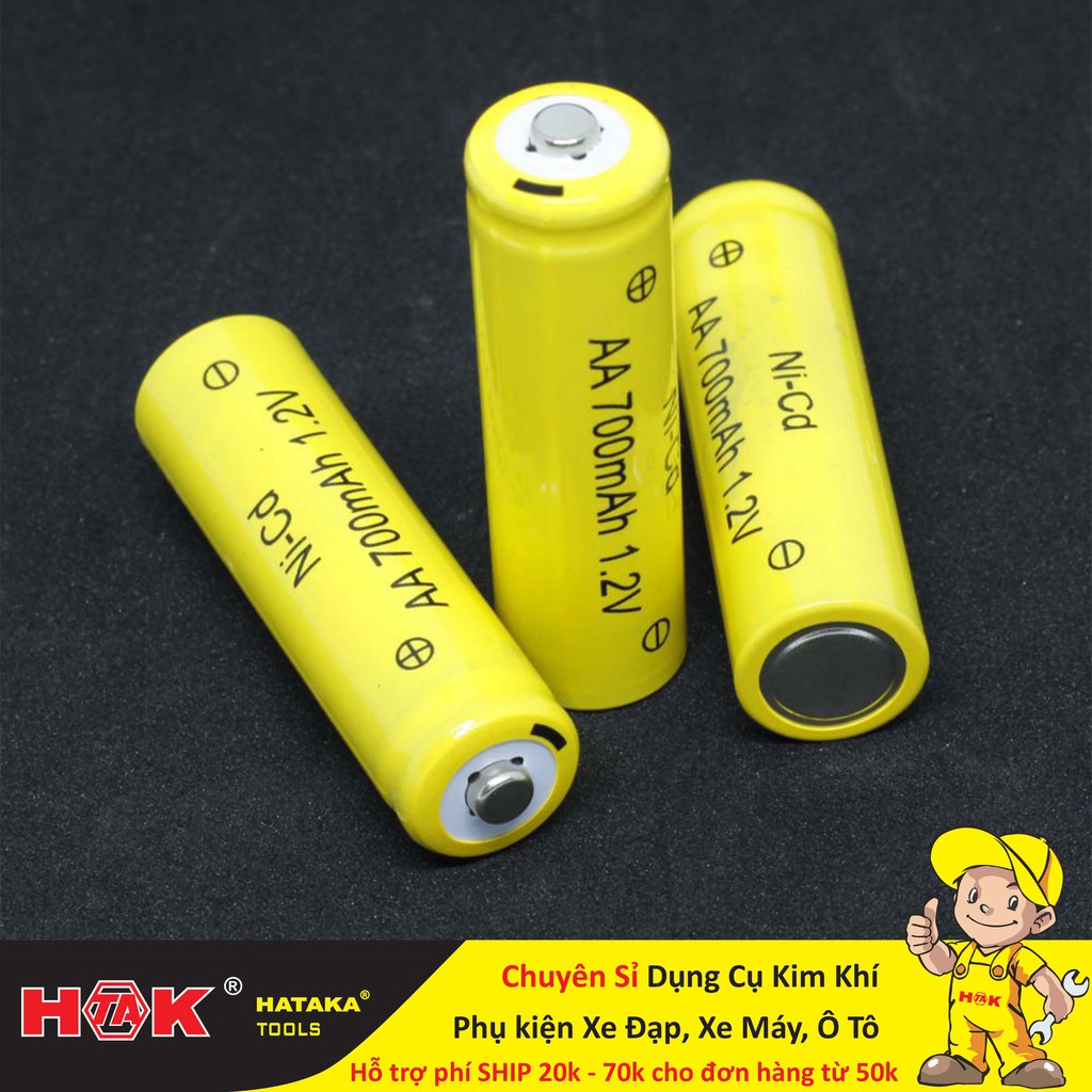 Vỉ 4 viên pin sạc AA 700mAh 1.2V Ni-Cd