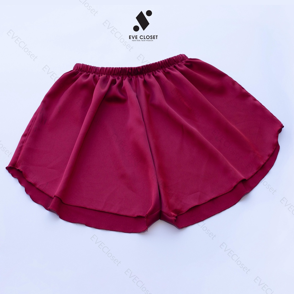 Quần đùi nữ mặc nhà, Quần short chất satin mềm mịn – Hàng thiết kế - EVE CLOSET