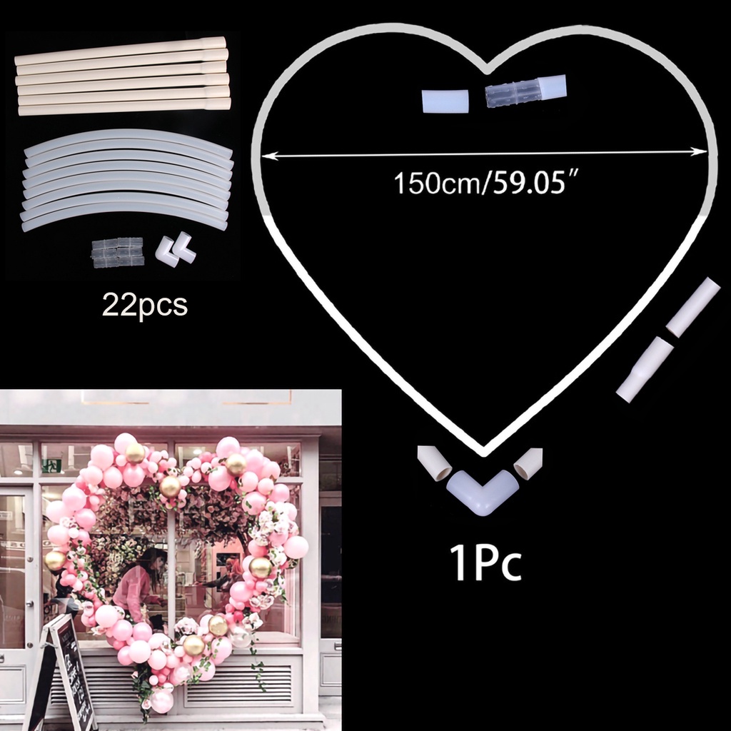 Giá đỡ bóng bay dạng vòng 60-200cm trang trí tiệc sinh nhật đám cưới set trang trí sinh nhật dây kết bóng vòng tròn trang trí