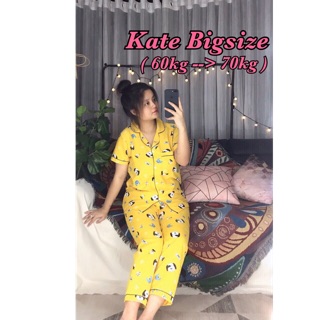 Đồ bộ kate pijama bigsize -tay ngắn quần dài