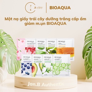 Mặt nạ giấy Bioaqua mask dưỡng trắng cấp ẩm căng bóng, trắng da, thu nhỏ lỗ chân lông, giảm mụn, căng mịn