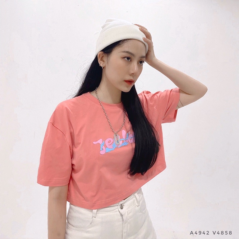 Áo phông rộng, áo phông Smoking dáng ngắn Jealous Product 4942