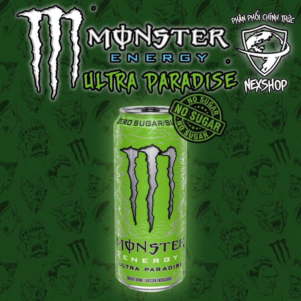 Nước Tăng Lực Không Đường Monster Paradise Ultra - 473ml Mỹ