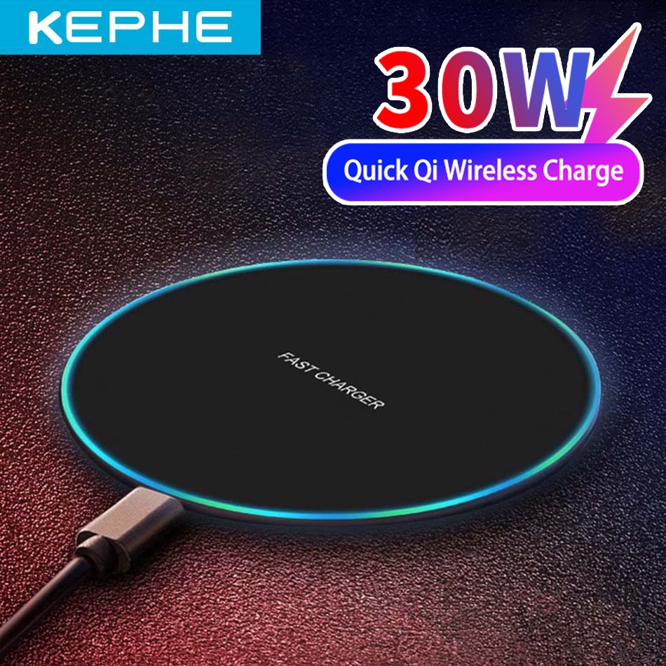 Đế Sạc Nhanh Không Dây 30W AZHANGJI Cho Samsung Galaxy S9/S20 S8 Note 9 iPhone 12 11 XS Max XR X 8 Huawei P30 Pro