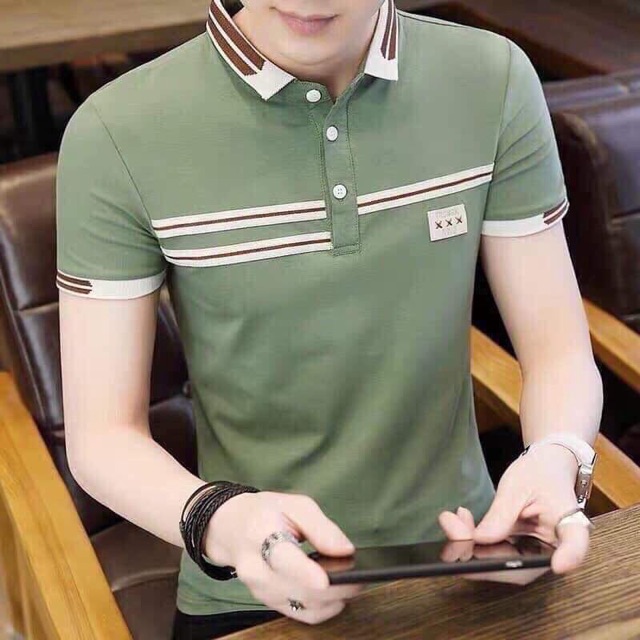 Áo thun nam tay ngắn cổ bẻ thanh lịch mẫu mới nhiều màu | BigBuy360 - bigbuy360.vn