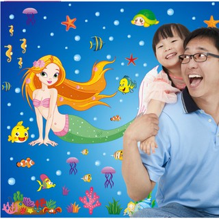 Decal trang trí Nàng Tiên Cá