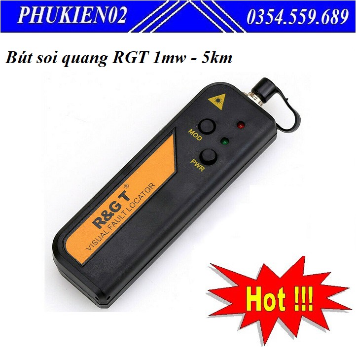 Bút soi cáp quang 5Km RGT cao cấp dùng cho Viễn thông, kỹ thuật CATV và bảo trì, truyền thông quang học - Hàng chínhhãng