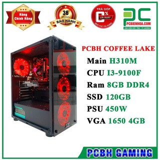 Thùng máy PC VIPER 2020 COFFEE LAKE (I3 9100F/ H310/ 8GB/ 120GB/ 450W/ 1650 4GB)