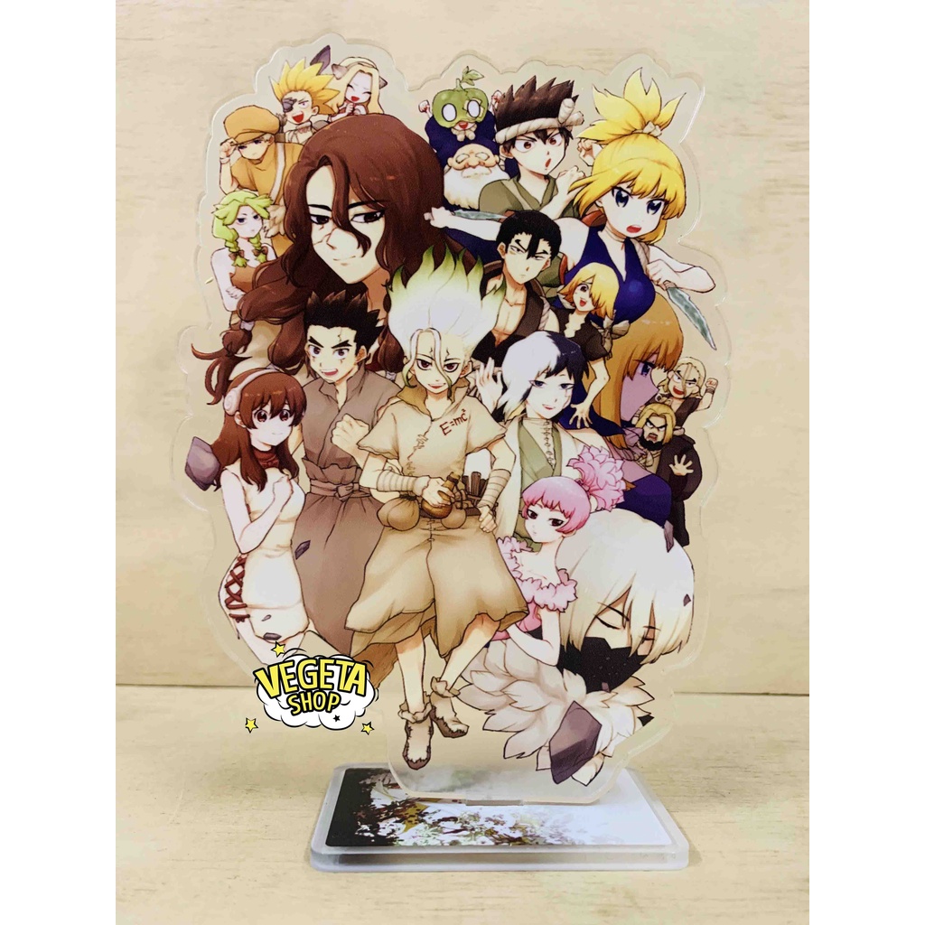 Mô Hình Tượng Standee Acrylic Mica 2 mặt - Dr Stone Dr.Stone - Senku Taiju Yuzuriha Tsukasa Gen Hyoga Ryusui Francois