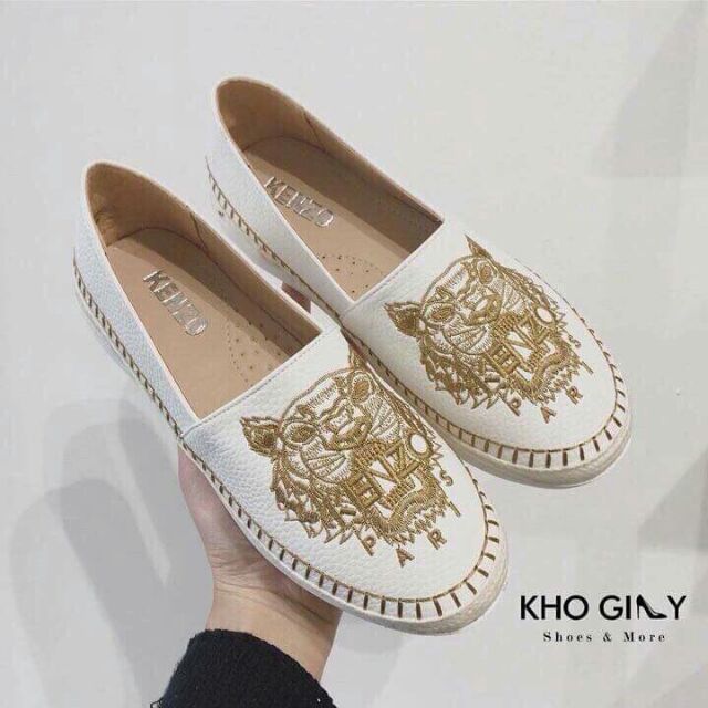 Giày slipon Kenzo về 2 màu đen_trắng sz 35->38