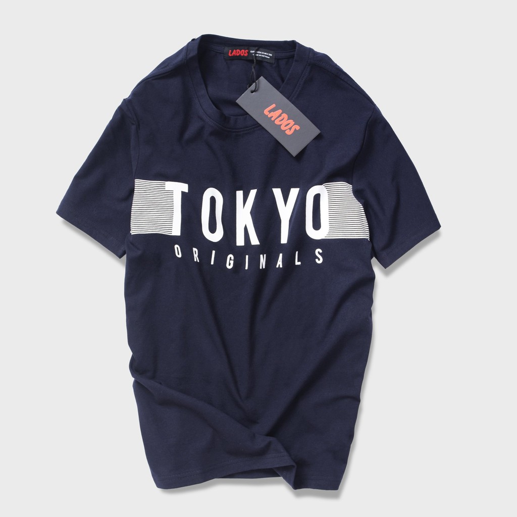 Áo thun in phong cách Nhật Bản LADOS - 9056 chất co giãn form đẹp | BigBuy360 - bigbuy360.vn