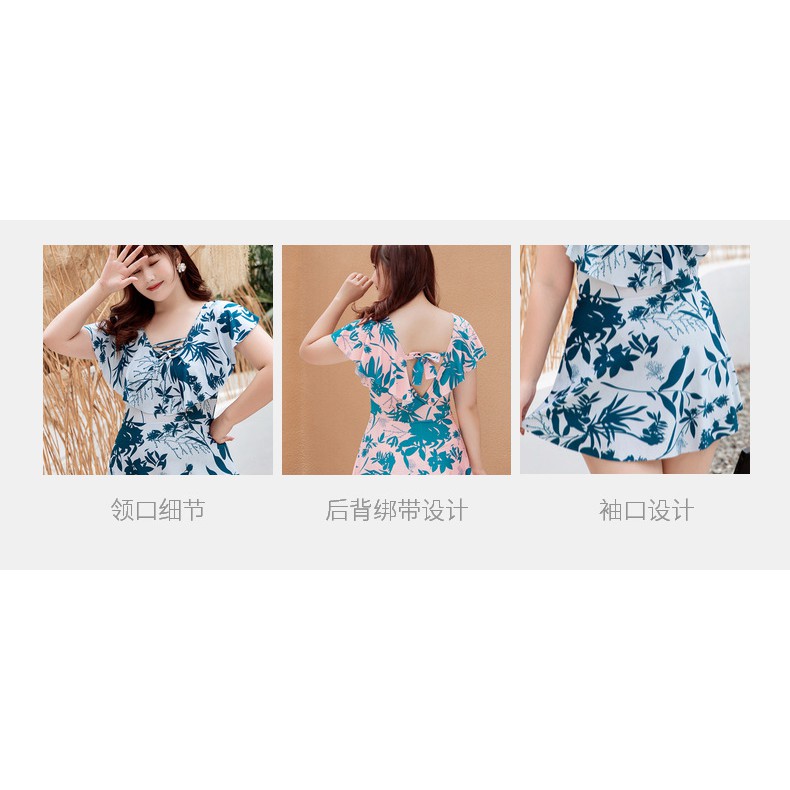 [Hàng Có sẵn][Có video ảnh thật] Bộ Bơi Đi Tắm Biển Nữ Bikini 1 mảnh người béo BIGSIZE  BKN36 bộ bơi đi biển | BigBuy360 - bigbuy360.vn