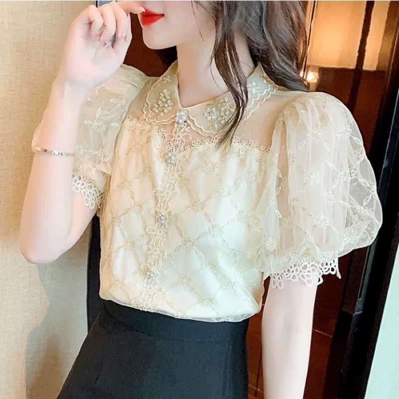 Áo Sơ Mi Ren QCCC  CÓ SẴN