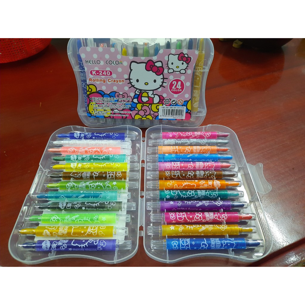 Hộp sáp vặn 24 màu Rolling Crayon dành cho bé (hộp đẹp)