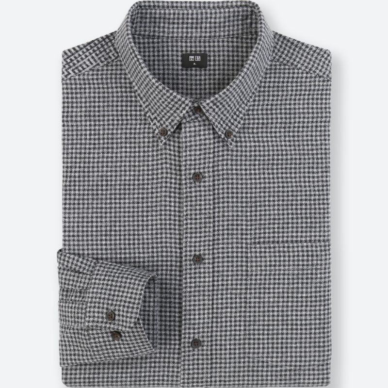 Sơ Mi UNIQLO FLANNEL LONG SLEEVE SHIRT-401838 | BigBuy360 - bigbuy360.vn