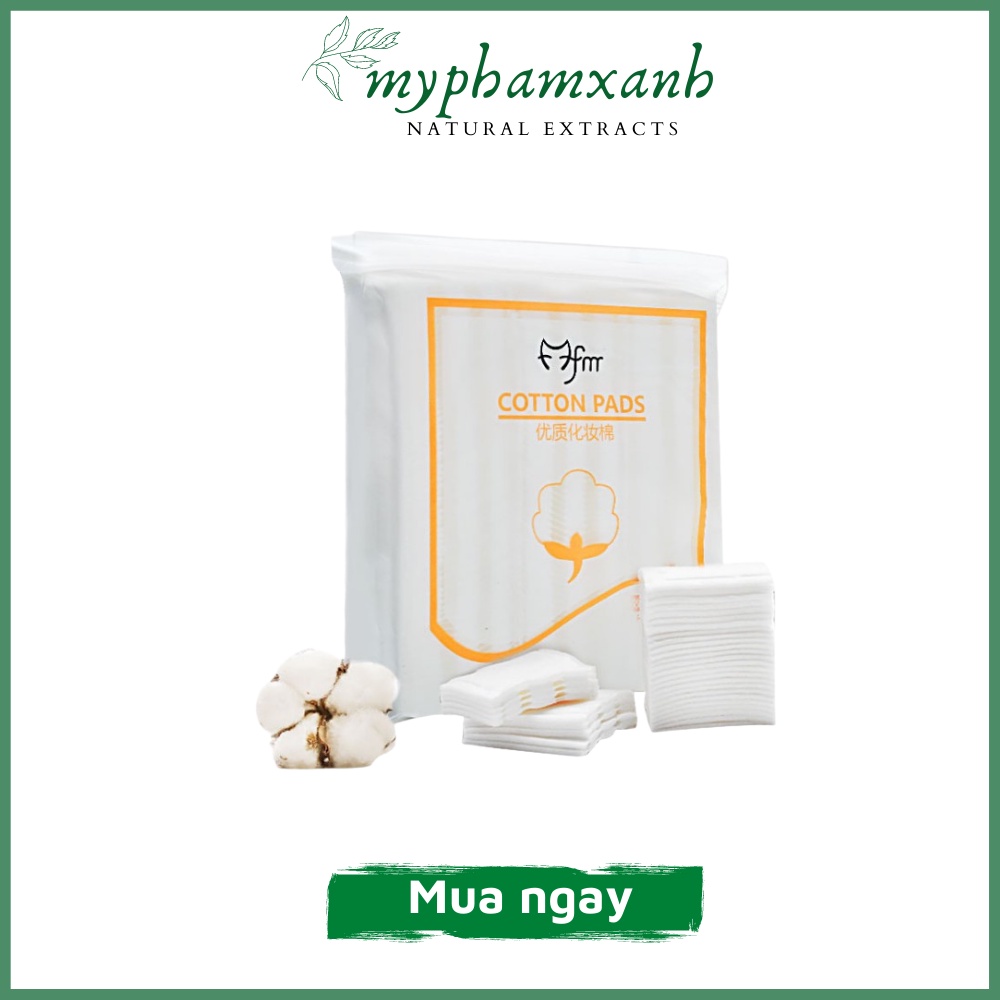 Bông Tẩy Trang Miniso Nhật Bản Set 180 Miếng Chất Bông 100% Cotton Mềm Mại, Min Màng, Thấm Hút Tốt, Làm Sach Hiệu Quả