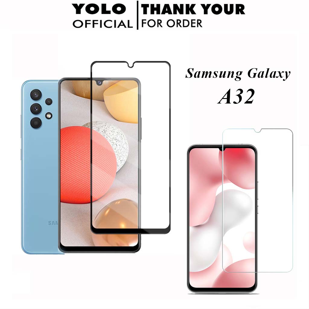 Kính cường lực Samsung A32 4G 5G Full màn cao cấp 9D độ cứng 21H siêu mượt chống bám vân tay chống rơi vỡ màn hình