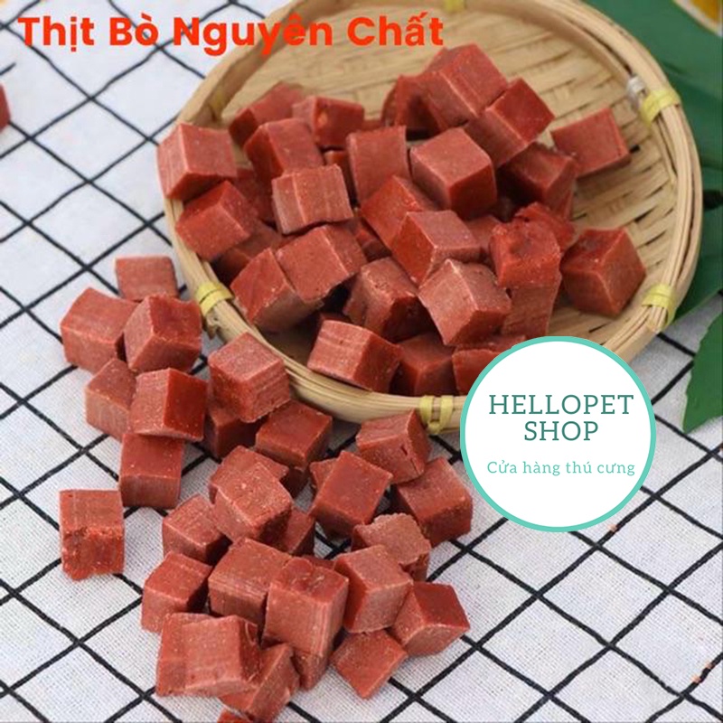 Bánh thưởng cho chó mèo HELLOPET vị thịt bò nguyên chất 100gr H61