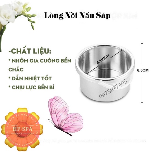 Nồi Nấu Sáp Wax Lông Pro100 Cao Cấp -Tặng Que Gỗ