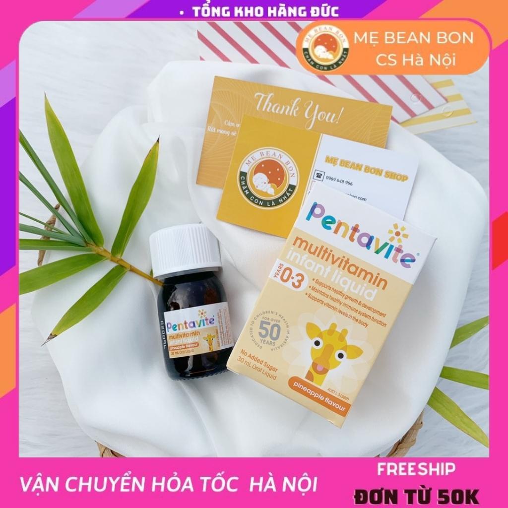 Vitamin tổng hợp cho bé 0-3 tuổi Pentavite - 30ml giúp bổ sung cho bé đầy đủ dưỡng chất giúp bé ngủ ngon phát triển tốt