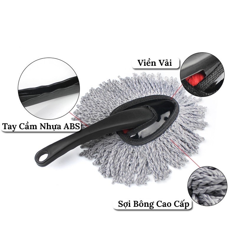 Chổi Lau Quét Bụi Xe Ô Tô, Chổi Lau Xe Ô Tô, Vệ Sinh Nhà Cửa Đa Năng, Sợi Microfiber Siêu Mịn