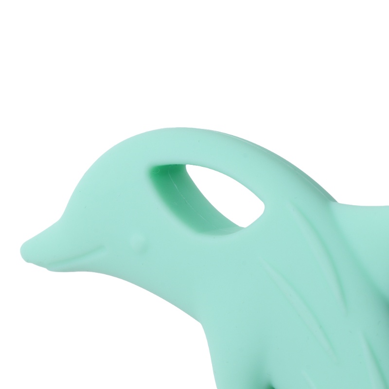 Đồ Chơi Ngậm Nướu Hình Cá Heo Bằng Silicone Dành Cho Bé Sơ Sinh