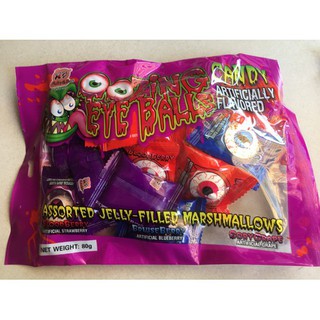 Lẻ Kẹo xốp hình Mắt marshmallows Halloweel