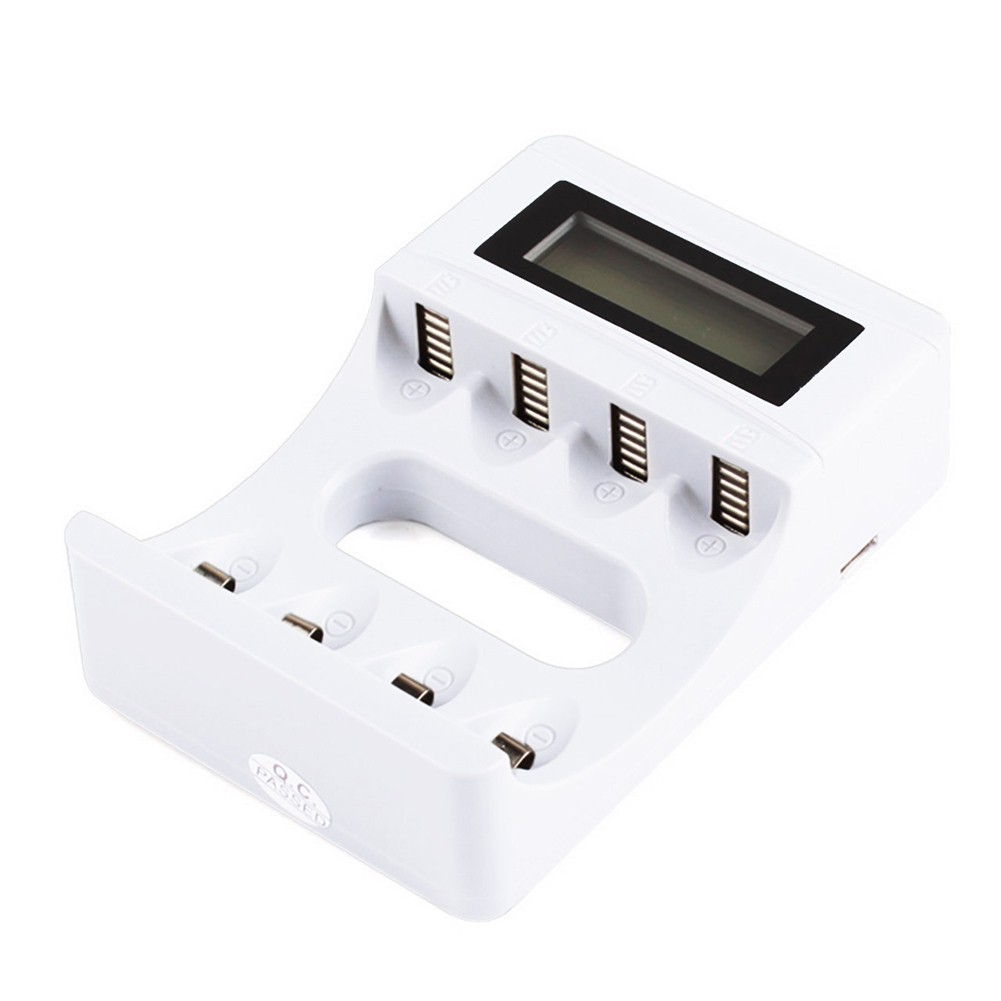 Bộ sạc pin có màn hình LCD với 4 ô cho pin AA / AAA NiMh NiCd