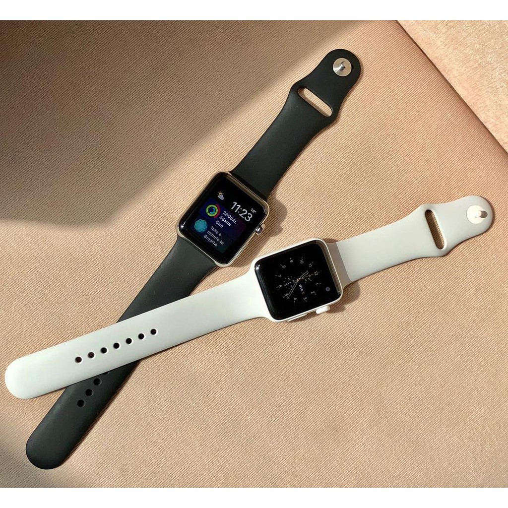 Dây đeo silicon Coteetci cho đồng Hồ Thông Minh iWatch 1/ 2/ 3/ 4/ 5/ 6/ 7/ SE Size 38/40/41/42/44/45mm