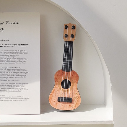 MÔ HÌNH ĐÀN UKULELE MÔ HÌNH TRANG TRÍ ĐỂ BÀN, TỦ, KỆ