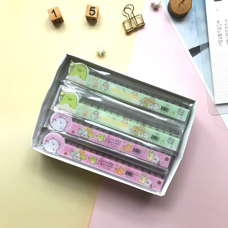Thước kẻ học sinh 15cm thiết kế xinh xắn