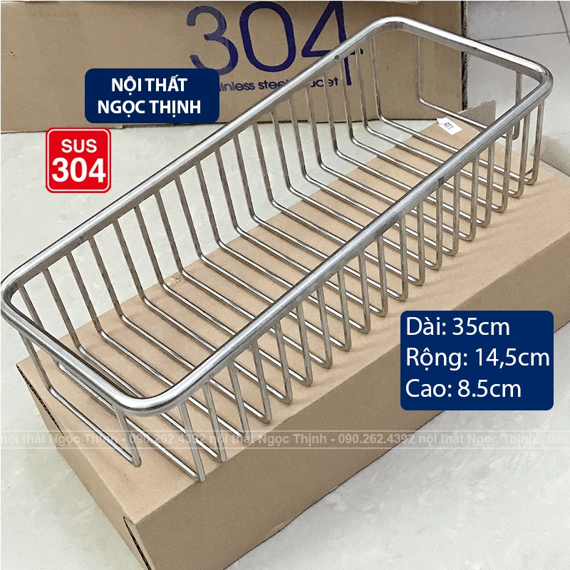 [LOẠI 1 - INOX ĐẶC DÀY] Kệ Rổ Đa Năng Inox 304 Cao Cấp RT-1 phôi inox nhập khẩu Nhật siêu bền không gỉ sét