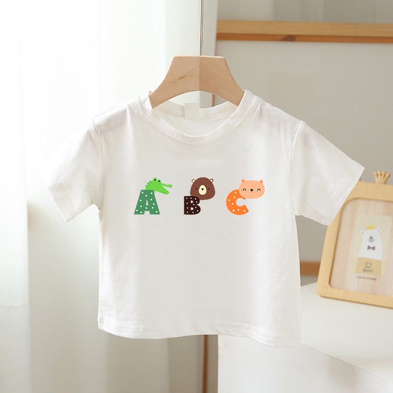 Áo thun bé trai, áo thun trẻ em, áo phông bé trai cotton mềm mát từ 7kg-22kg ATTE31-12-7