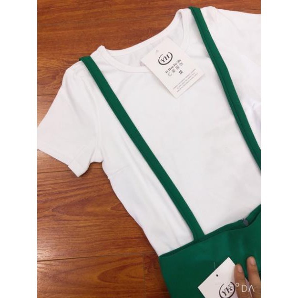 [Hàng mới về] set đồ nữ yếm ống rộng kèm áo dễ thương | BigBuy360 - bigbuy360.vn