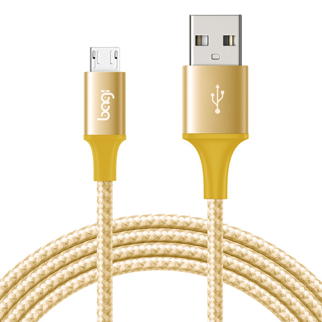 Dây Cáp Dù Sạc Nhanh Micro USB dài 2m MS200 – Bảo Hành Chính Hãng Bagi 12 Tháng