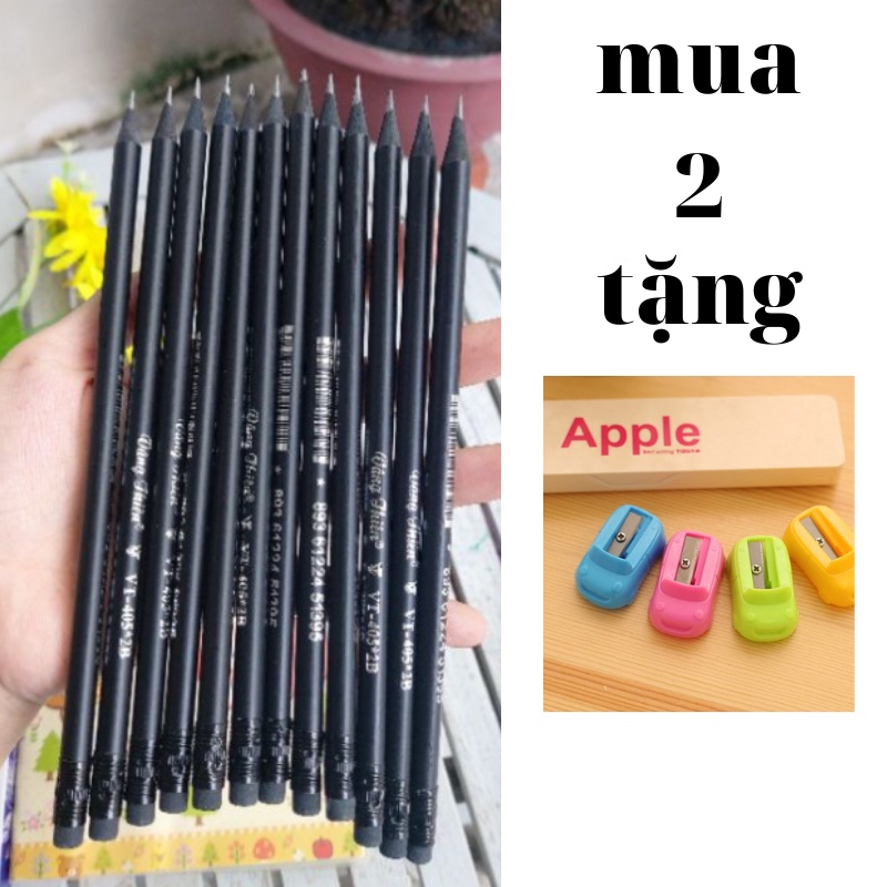 Chì gỗ đen có tẩy 2B Gstar 405 (mua 2 chì tặng 1 gọt)