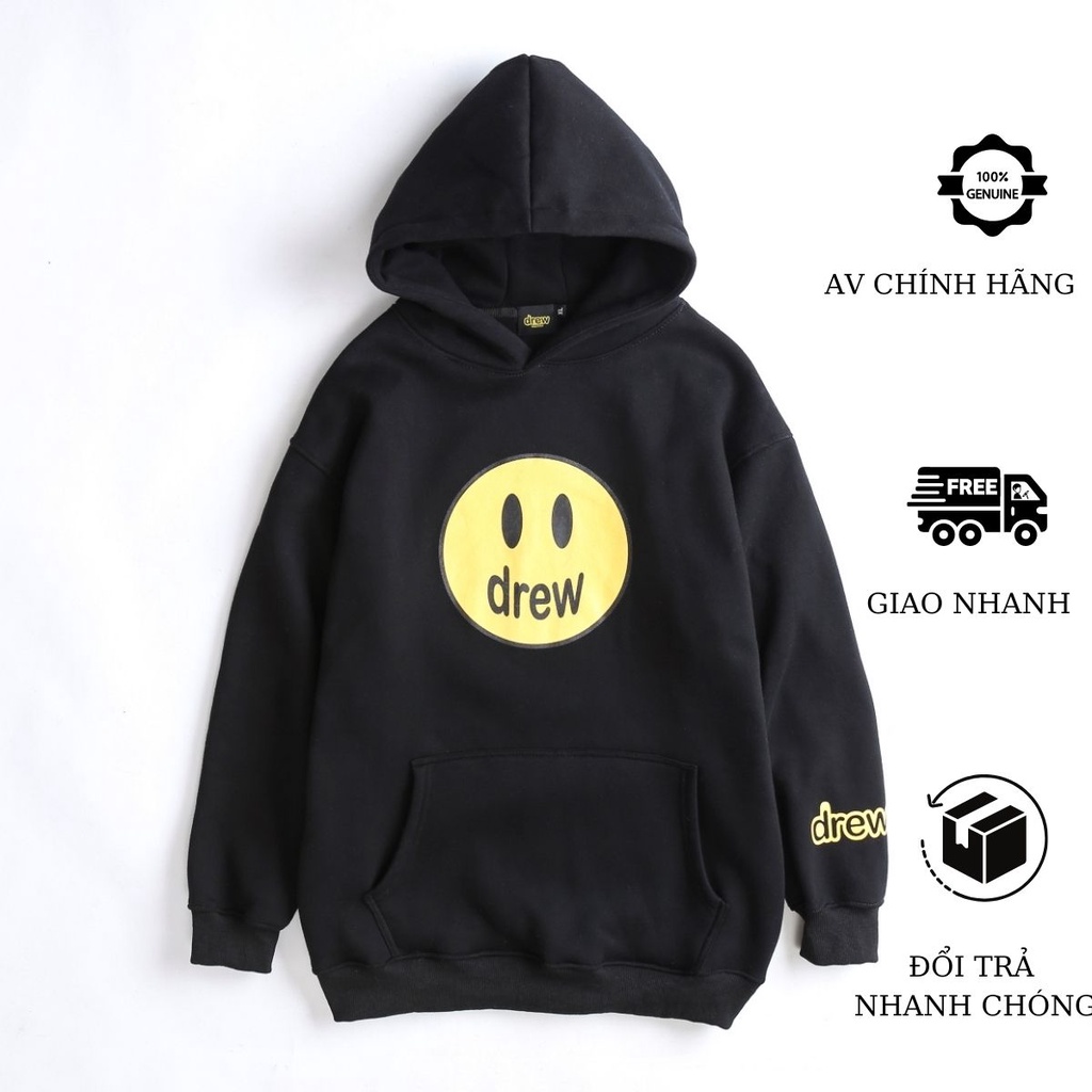 Áo hoodie DREW oversize form rộng AV.ThoiTrangNam dành cho nam nữ hot trend 2021