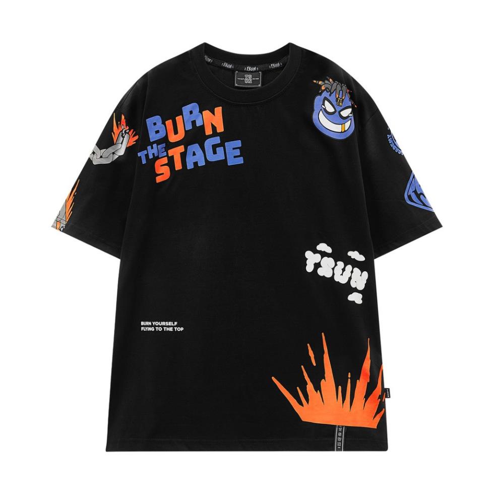 Áo thun TSUN Paint Mascot Tee - Black - unisex !